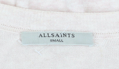 Womens UK Size S AllSaints Beige Pullover Jumper