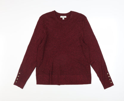 Womens UK Size 20 Marks and Spencer Red Pullover Jumper