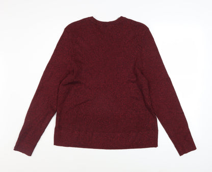 Womens UK Size 20 Marks and Spencer Red Pullover Jumper