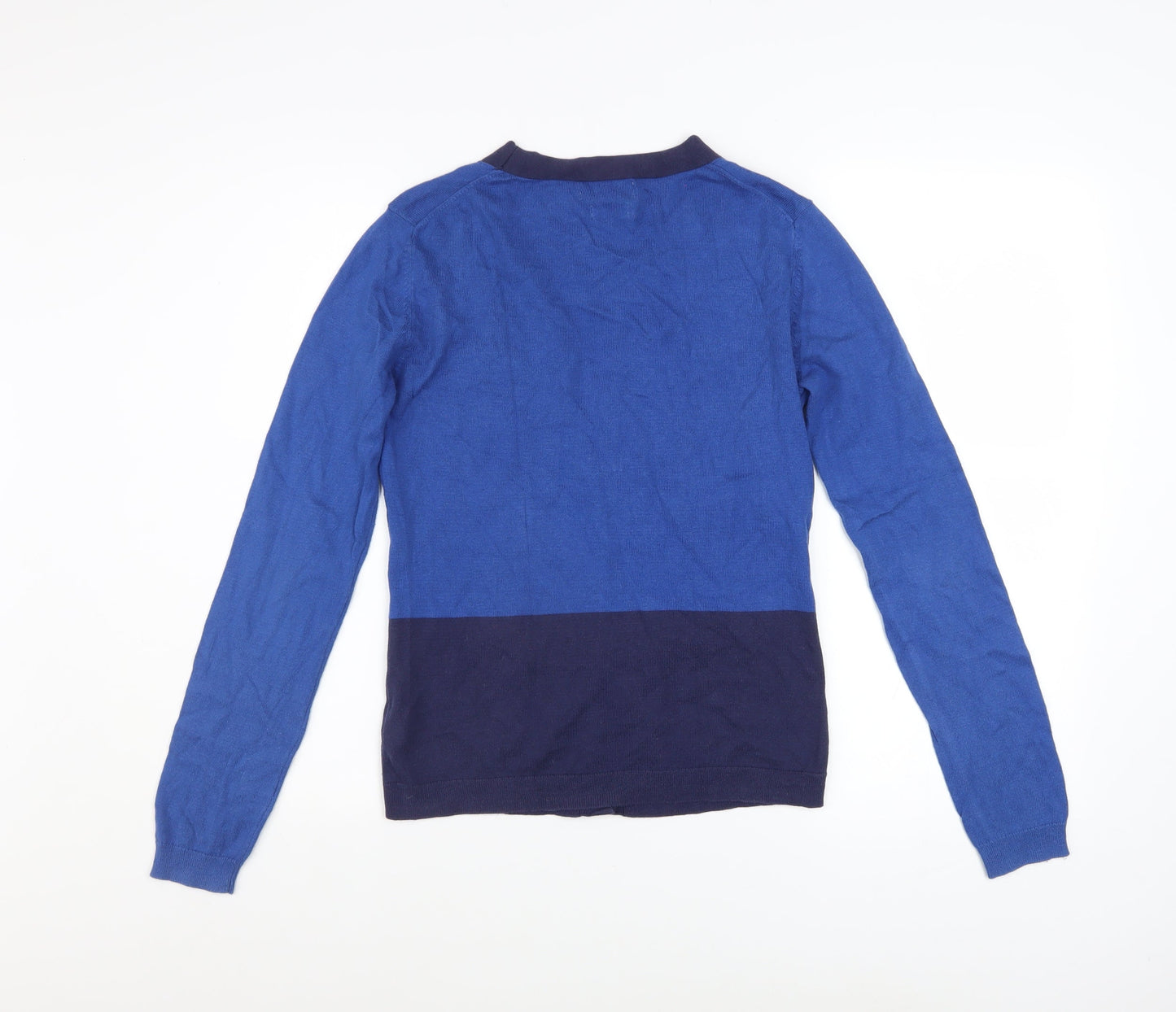 Womens UK Size S Van Heusen Blue Cardigan Jumper
