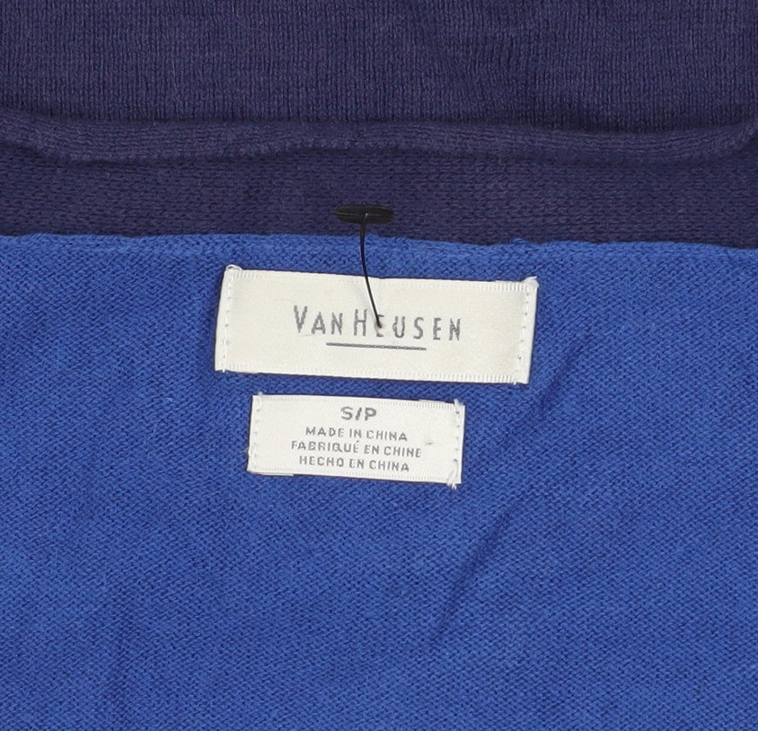 Womens UK Size S Van Heusen Blue Cardigan Jumper