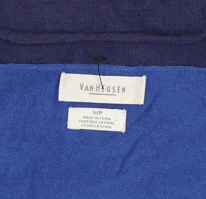 Womens UK Size S Van Heusen Blue Cardigan Jumper