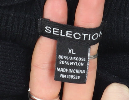 Womens UK Size XL Selection Black Pullover Jumper