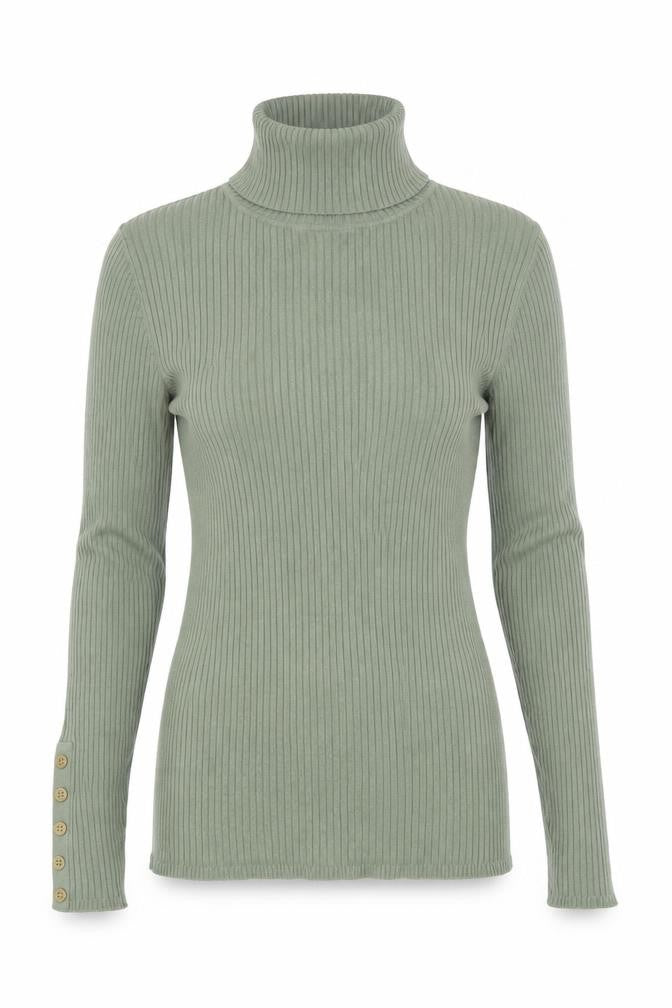 Womens UK Size 10 New Look Green Pullover Jumper