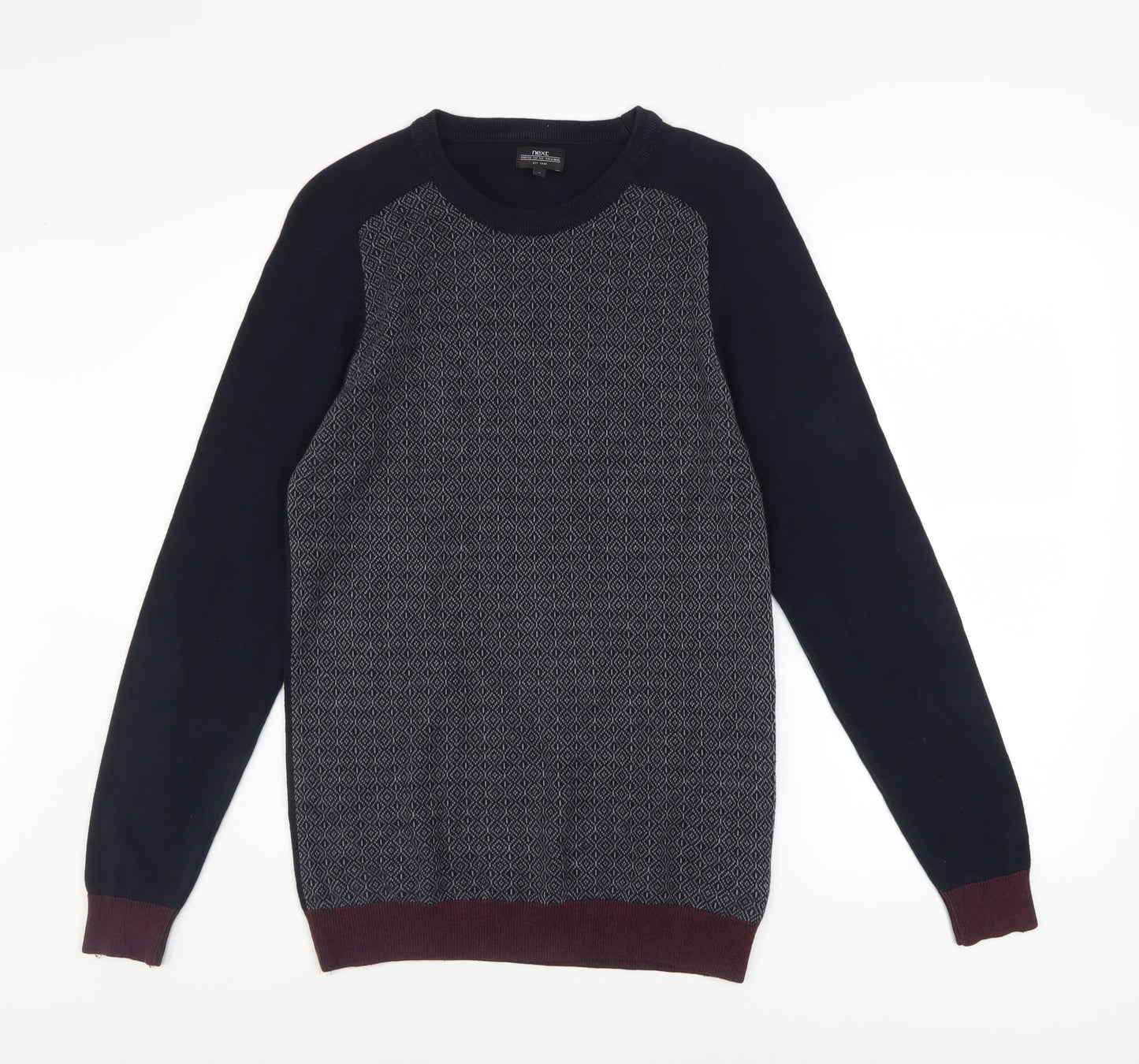 Mens UK Size M NEXT Blue Pullover Jumper