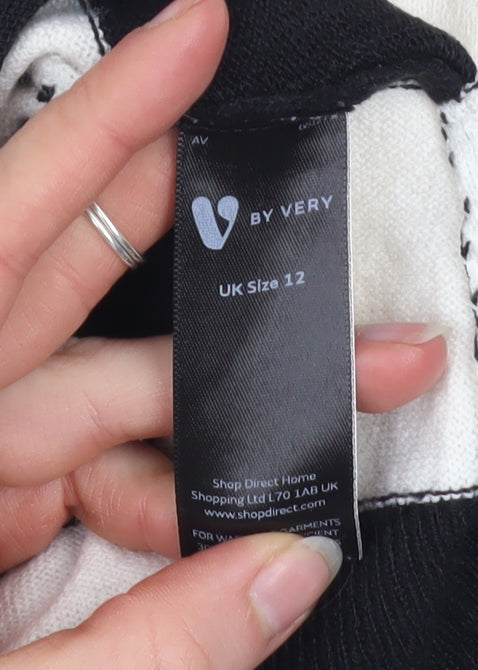 Womens UK Size 12 V by Very Black Pullover Jumper