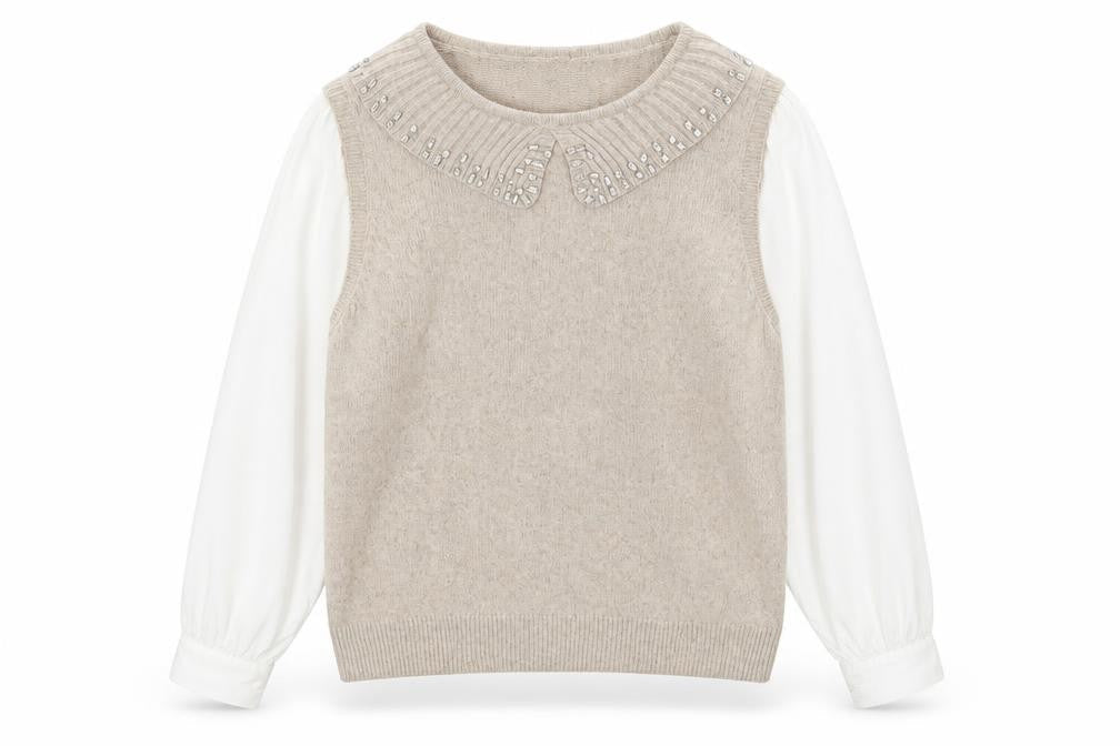 Womens UK Size 2XL Primark Beige Pullover Jumper