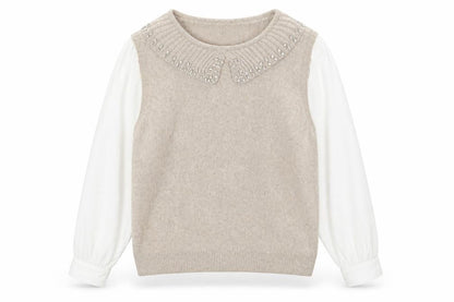 Womens UK Size 2XL Primark Beige Pullover Jumper