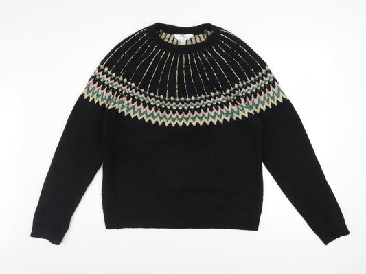 Womens UK Size 8 Dorothy Perkins Black Pullover Jumper