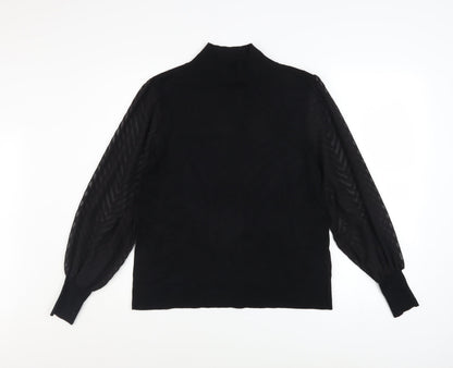 Womens UK Size 14 M&Co Black Pullover Jumper