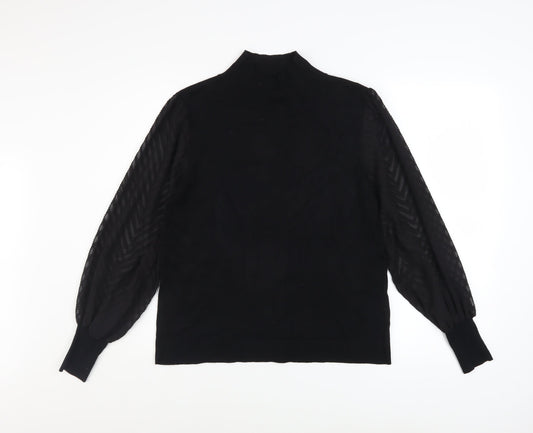 Womens UK Size 14 M&Co Black Pullover Jumper