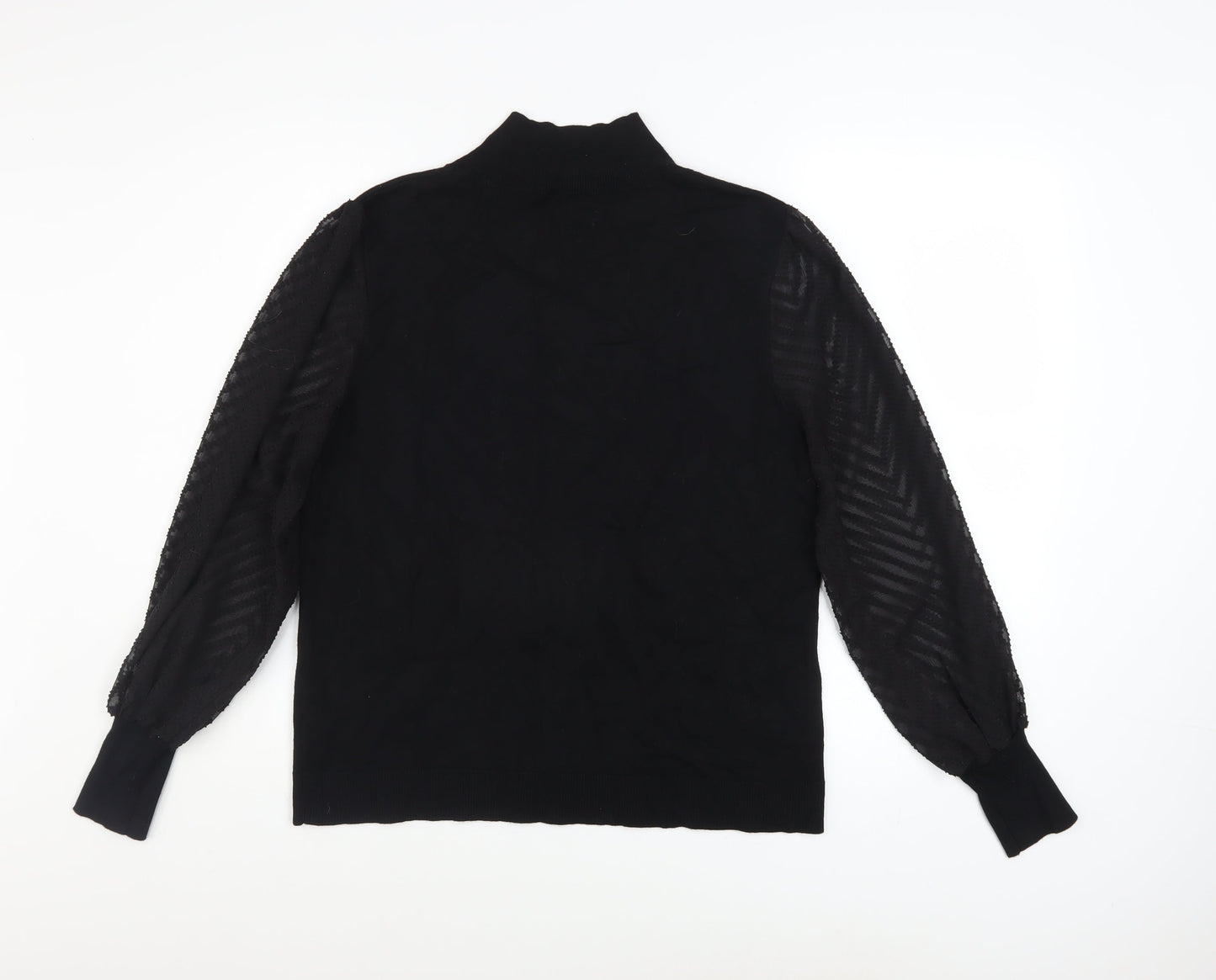 Womens UK Size 14 M&Co Black Pullover Jumper