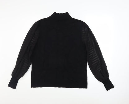 Womens UK Size 14 M&Co Black Pullover Jumper