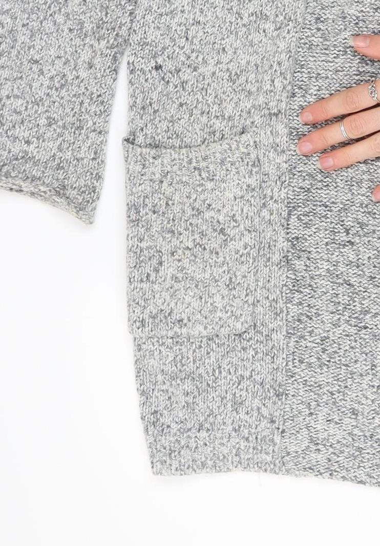 Womens UK Size 8 The White Company Grey Cardigan Jumper