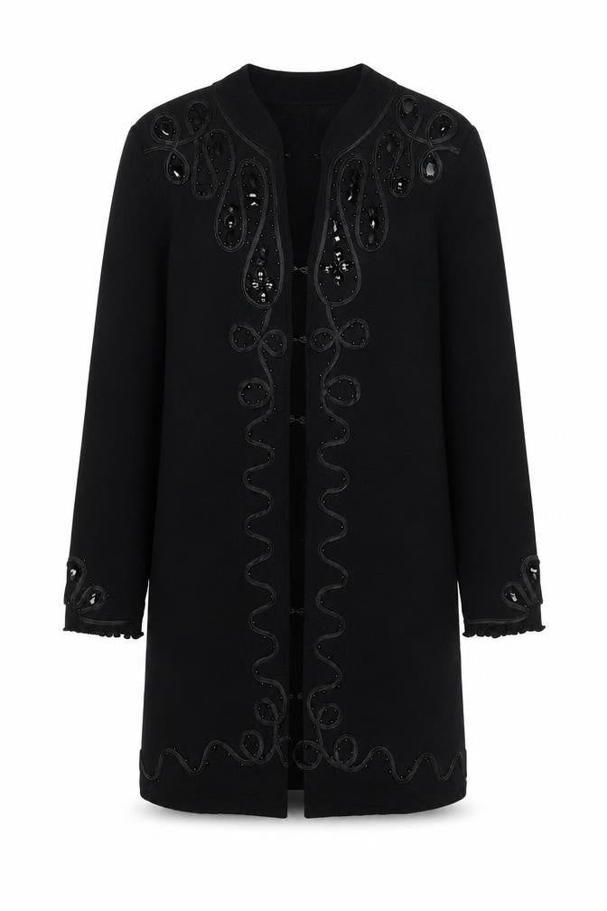 Womens UK Size S Stephen Black Overcoat