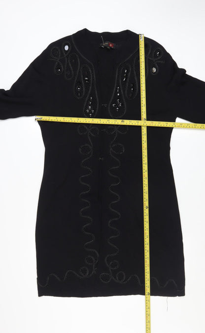 Womens UK Size S Stephen Black Overcoat