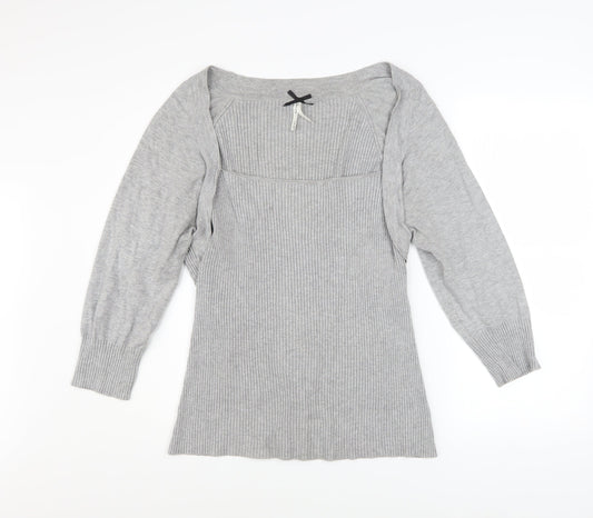 Womens UK Size 20 NEXT Grey Shrug Jumper