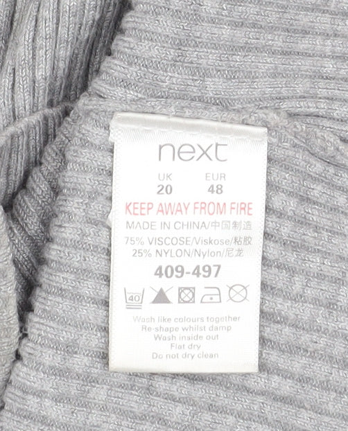 Womens UK Size 20 NEXT Grey Shrug Jumper