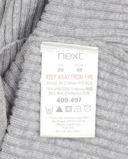 Womens UK Size 20 NEXT Grey Shrug Jumper