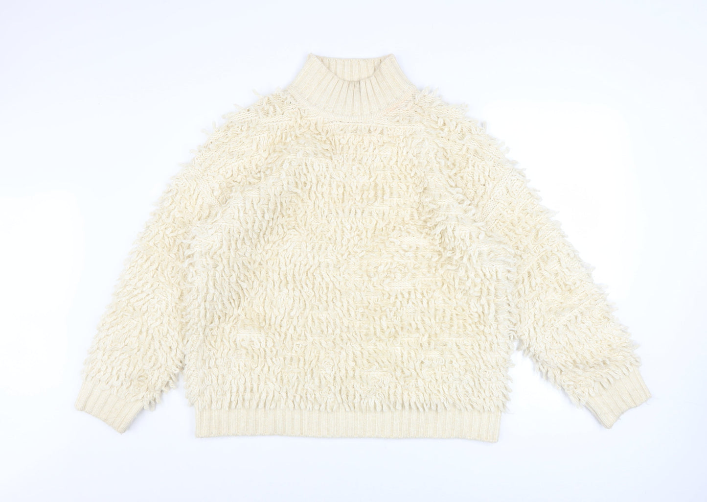Womens UK Size M Marks and Spencer Ivory Pullover Jumper