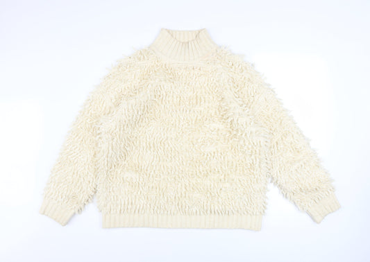 Womens UK Size M Marks and Spencer Ivory Pullover Jumper