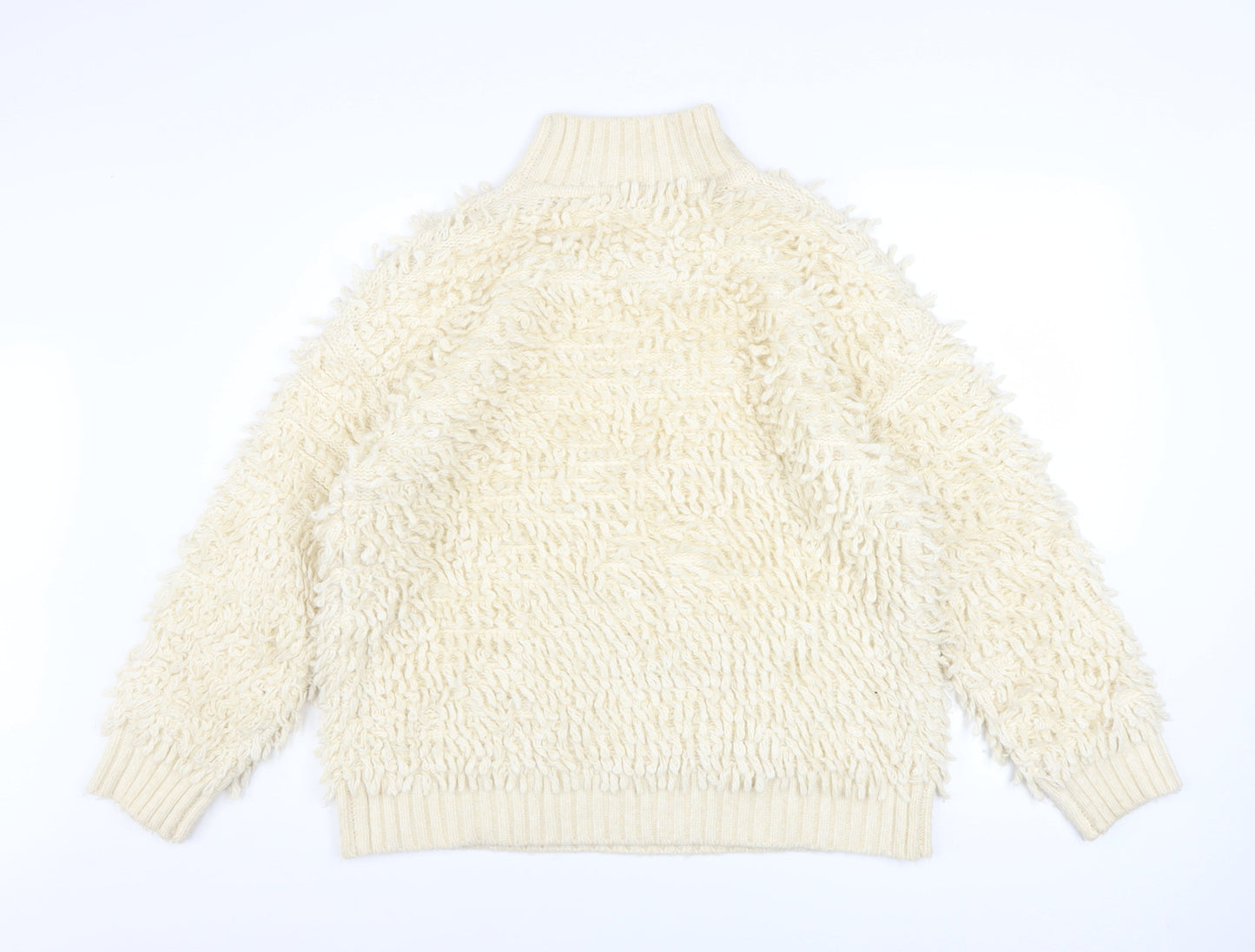 Womens UK Size M Marks and Spencer Ivory Pullover Jumper