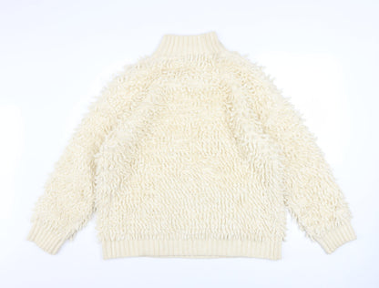 Womens UK Size M Marks and Spencer Ivory Pullover Jumper