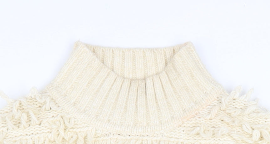 Womens UK Size M Marks and Spencer Ivory Pullover Jumper
