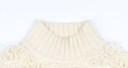 Womens UK Size M Marks and Spencer Ivory Pullover Jumper