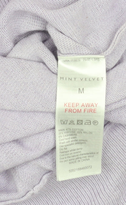 Womens UK Size M Mint Velvet Purple Pullover Jumper