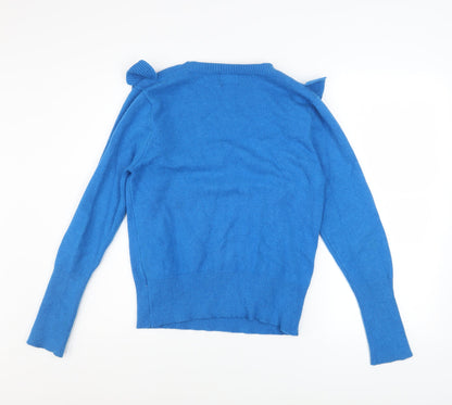 Womens UK Size M Willow & Paige Blue Pullover Jumper