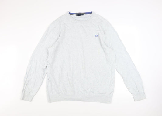 Mens UK Size 2XL Crew Clothing Company Grey Pullover Jumper