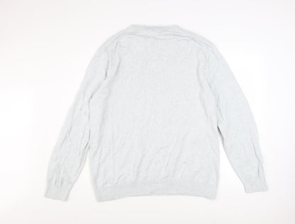 Mens UK Size 2XL Crew Clothing Company Grey Pullover Jumper