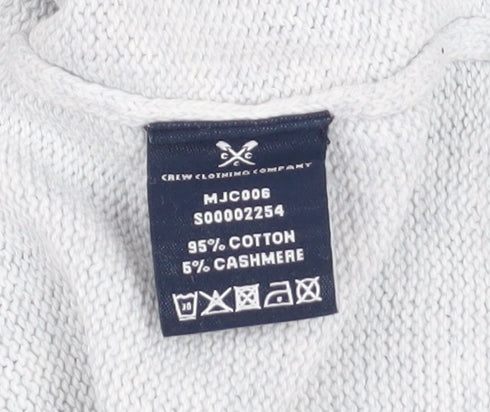 Mens UK Size 2XL Crew Clothing Company Grey Pullover Jumper