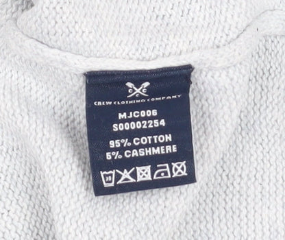 Mens UK Size 2XL Crew Clothing Company Grey Pullover Jumper