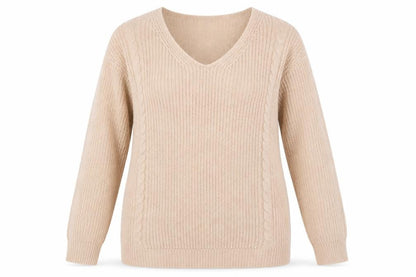 Womens UK Size M Boohoo Beige Pullover Jumper