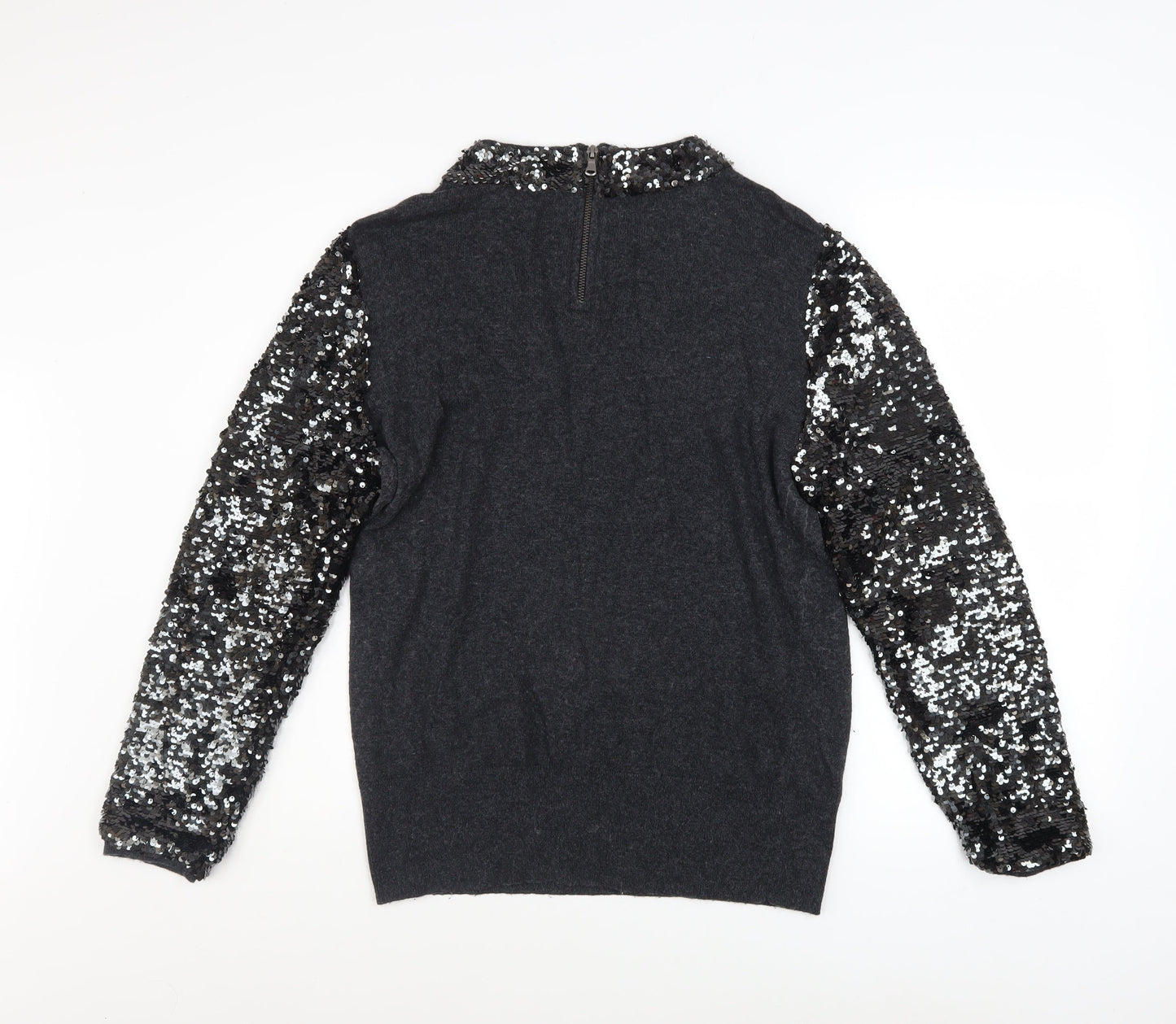 Womens UK Size 14 Mint Velvet Black Pullover Jumper