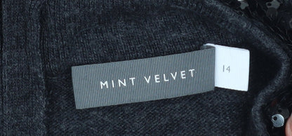 Womens UK Size 14 Mint Velvet Black Pullover Jumper