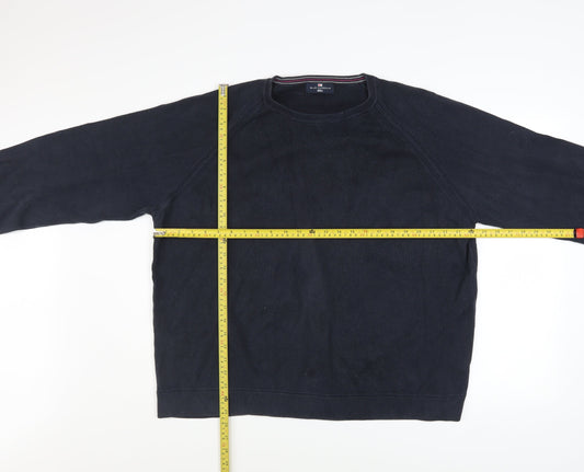 Mens UK Size XL Marks and Spencer Blue Pullover Jumper