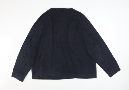 Mens UK Size XL Marks and Spencer Blue Pullover Jumper