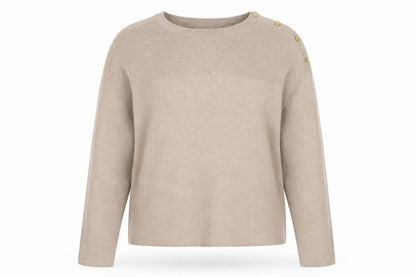 Womens UK Size XL Marks and Spencer Beige Pullover Jumper