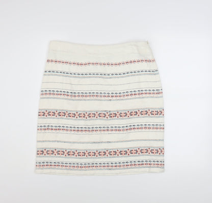 Womens UK Size 12 White Stuff A-Line Woven Skirt