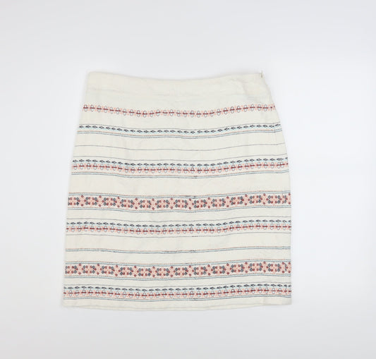 Womens UK Size 12 White Stuff A-Line Woven Skirt