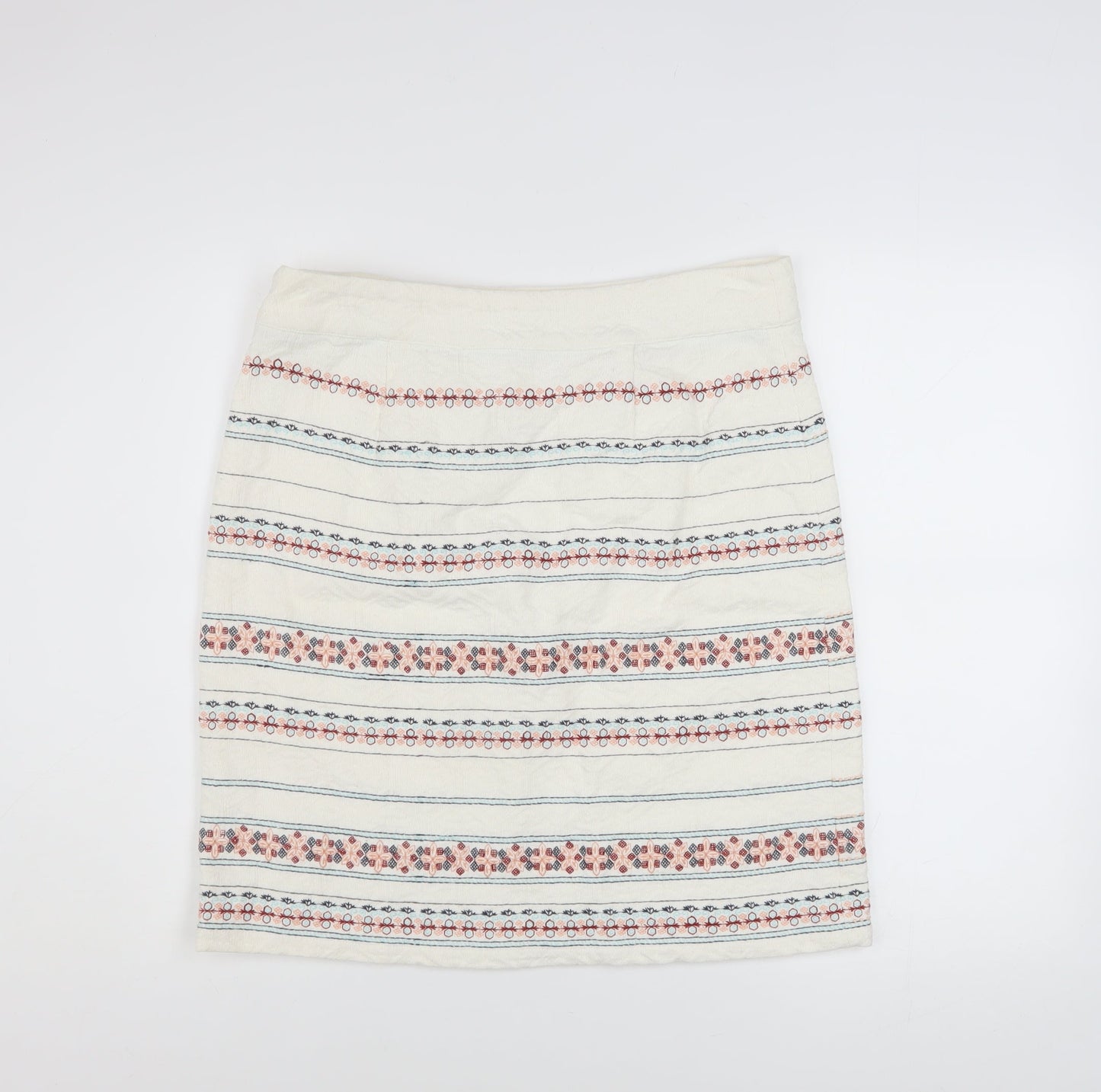 Womens UK Size 12 White Stuff A-Line Woven Skirt