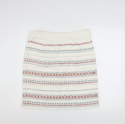 Womens UK Size 12 White Stuff A-Line Woven Skirt