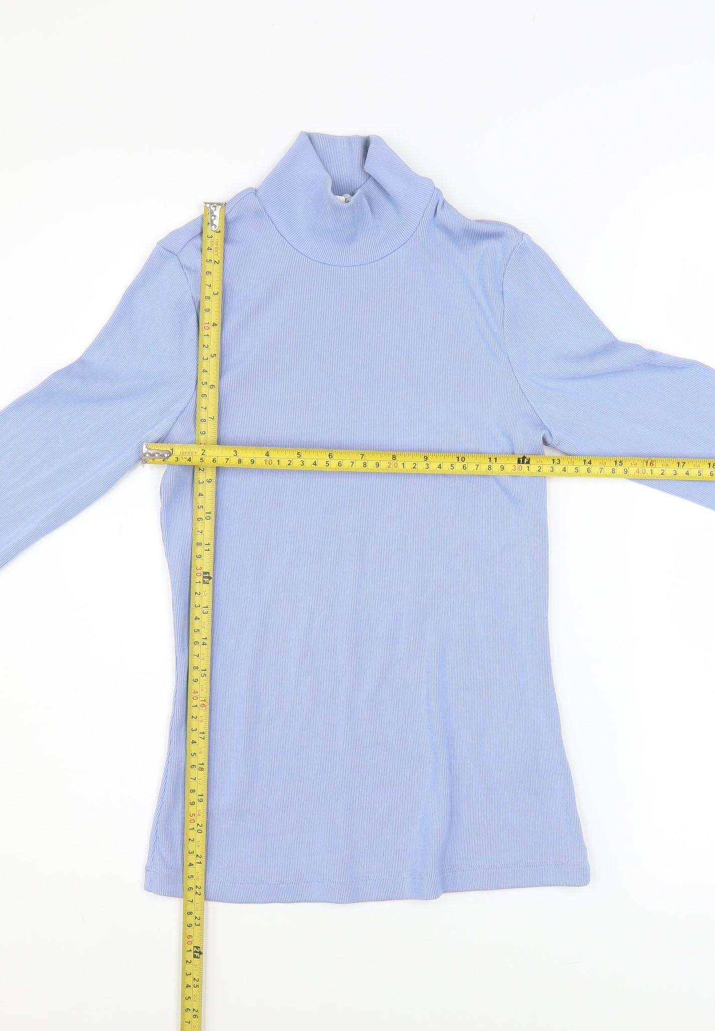 Womens UK Size S & Other Stories Blue Basic T-Shirt