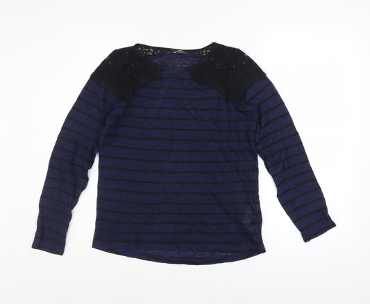 Womens UK Size S Zara Blue Pullover Jumper