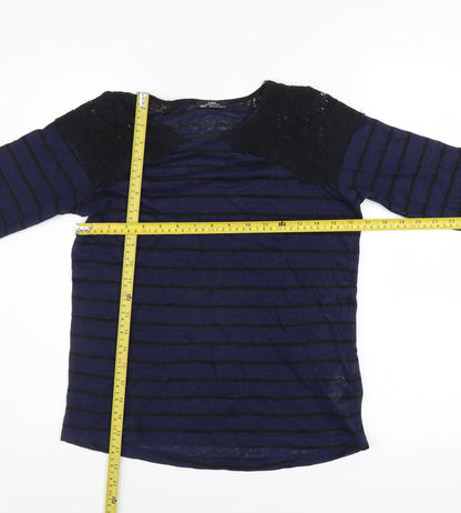 Womens UK Size S Zara Blue Pullover Jumper