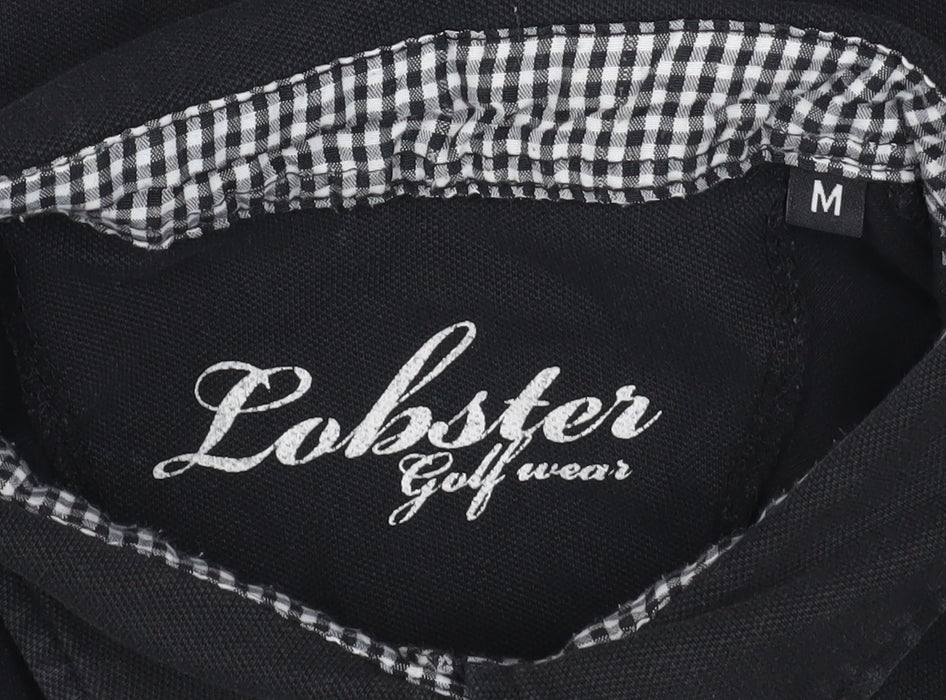 Womens UK Size M Lobster Black Basic Polo