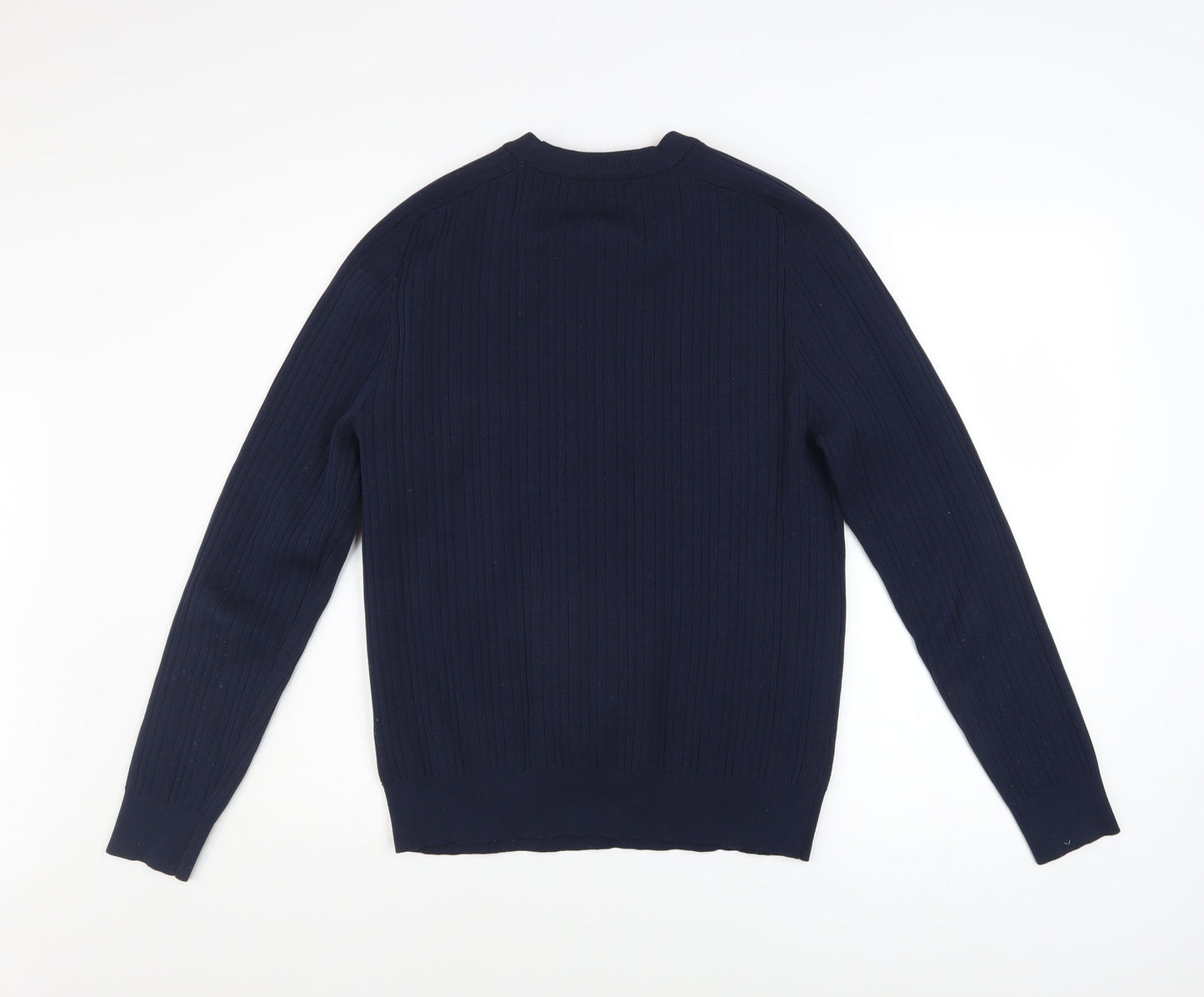 Mens UK Size L River Island Blue Pullover Jumper